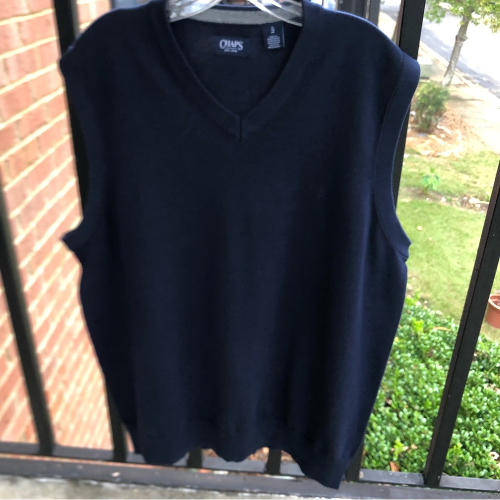 Chaps Men Navy Vest